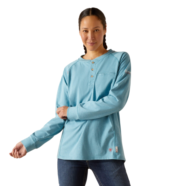 Ariat FR Women's Air Henley Top with ITC Logo