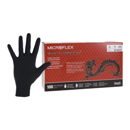 Black Dragon Nitrile Powder-Free Gloves