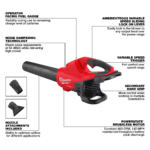 MILWAUKEE M18 Dual Battery Blower (Bare Tool)
