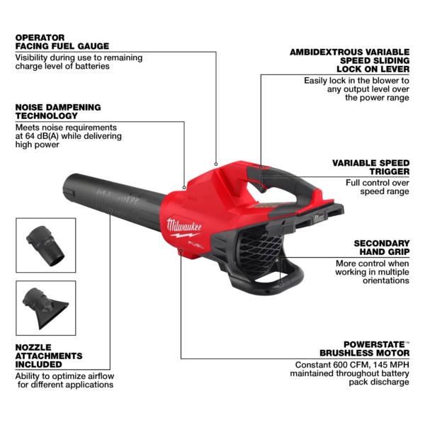 MILWAUKEE M18 Dual Battery Blower (Bare Tool)