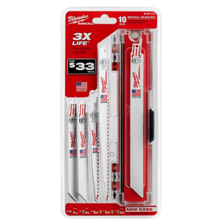 SAWZALL® Standard Metal and Wood Blade Set - 10PC