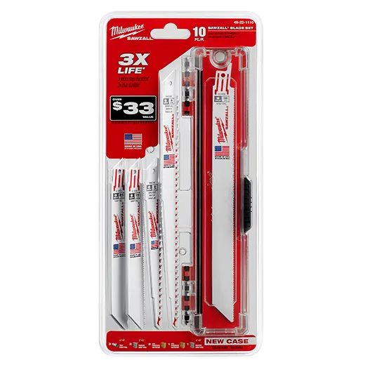 SAWZALL® Standard Metal and Wood Blade Set - 10PC